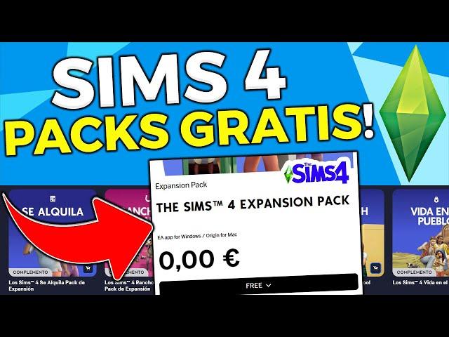  SIMS 4 como tener TODOS los PACKS y EXPANSIONES GRATIS (PC, MAC) Instala todos los DLC!