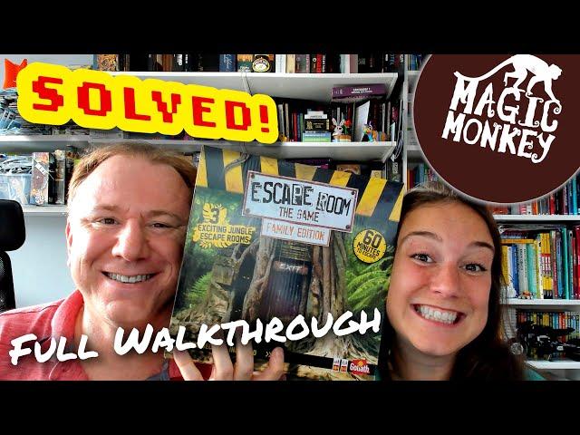 Solved! Escape Room the Game: Magic Monkey - full walkthrough and solution with Dr Gareth and Laura