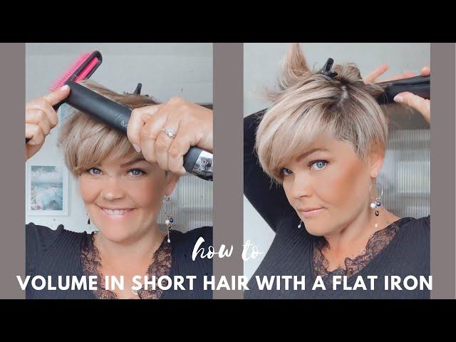 How to volume up short hair with a Flat Iron | SALIRASA 2022