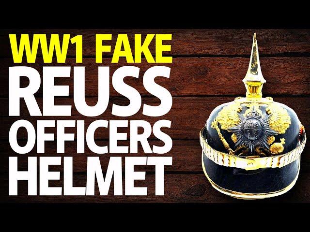 WW1 Imperial German Reuss Officers Picklehaube Spiked Helmet Replica Fake Review