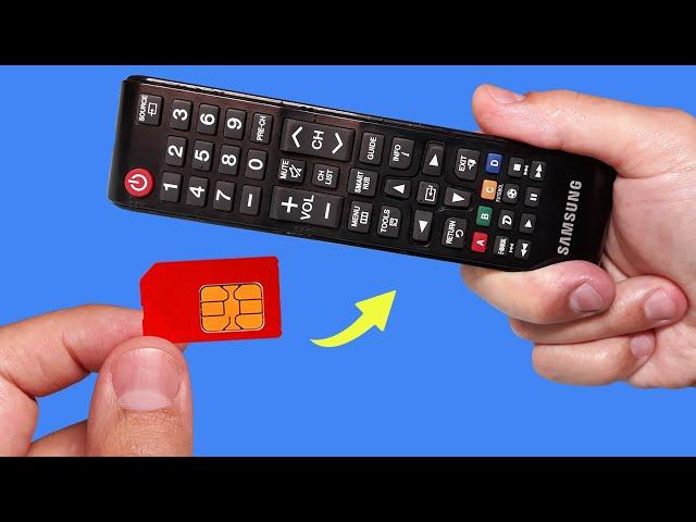 Once You Learn This Trick, You Will Never Throw A SIM Card In The Trash Again! How To Fix TV Remote!