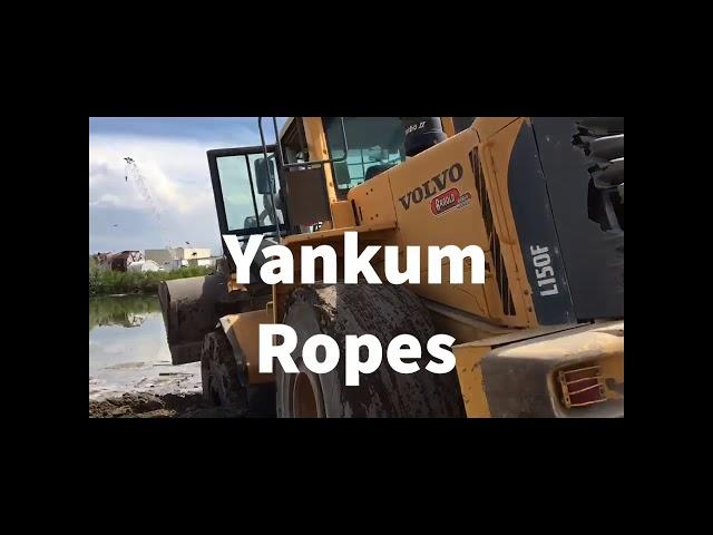 Industrial kinetic recovery rope at work! Yankum Ropes