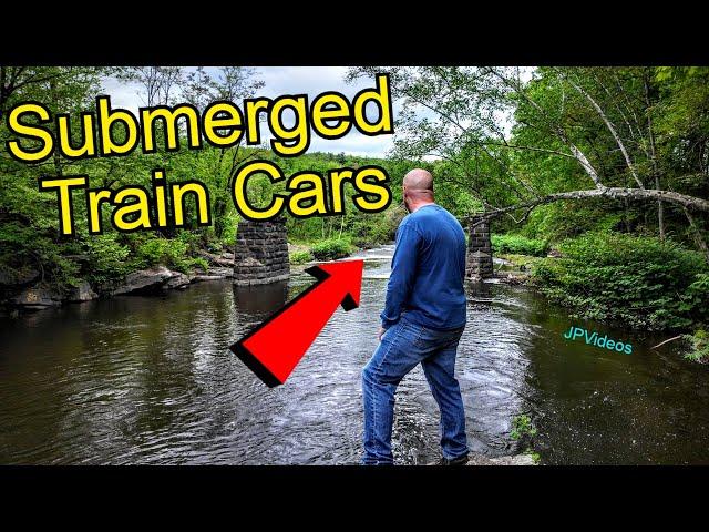 These Train Cars Are Submerged Underwater