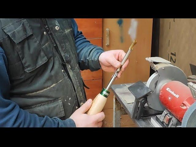 HOW TO SHARPEN BOWL GOUGE THE EASY WAY, AND MAKING BOWL WITH IT