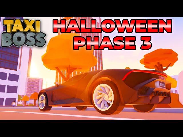 Taxi Boss NEW Halloween Event Phase 3 & Autumn map Overview (Roblox Taxi Boss)