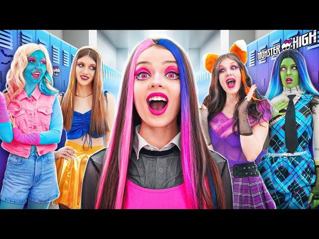 Бедная Девушка Попала в Школу Monster High! Я Притворяюсь Богатой Ради Популярности!