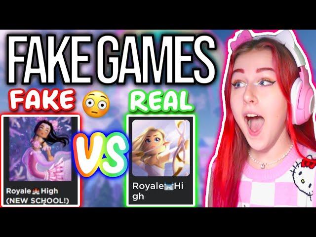 I PLAYED FAKE ROYALE HIGH GAMES & FOUND THE "NEW SCHOOL"... ROBLOX Royale High