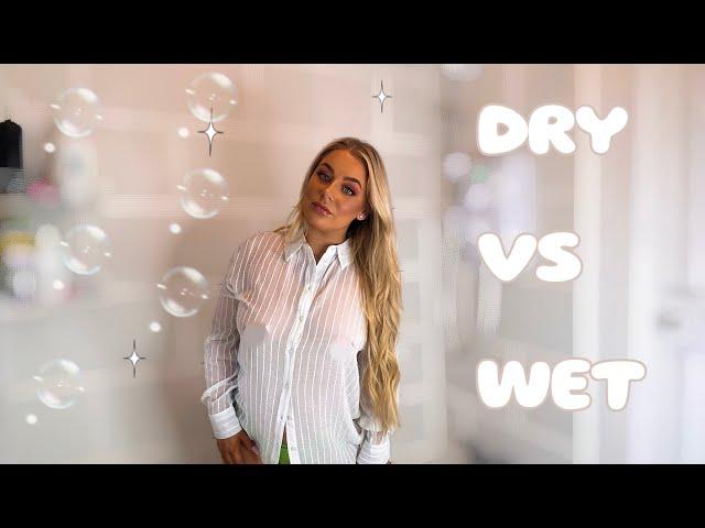 [4k] Transparent Clothes | Dry vs. Wet | Try on Haul with Shan (2024)