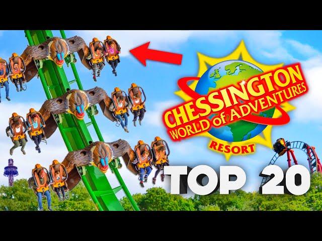 TOP 20 BEST RIDES at Chessington World of Adventures!!