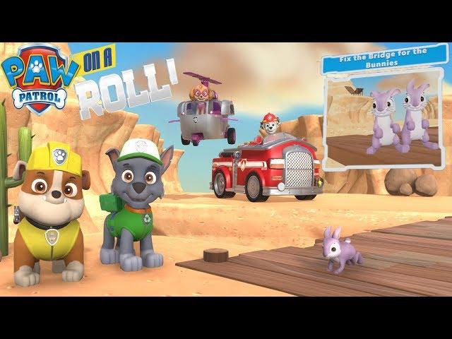 Paw Patrol on a Roll прохождение #7 Щенячий Патруль Крепыш и Рокки спасают Кролят