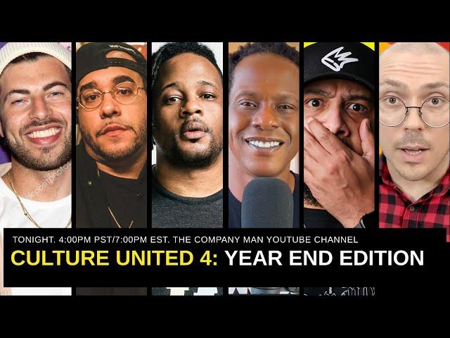 CULTURE UNITED 4:  @RobMarkman   @CurtissKingTV   @jeremyhecht   @fantano   @open_mike_eagle