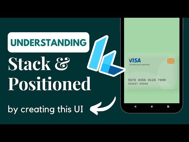 Making a VISA Card UI in Flutter | Stack and Positioned | Neumorphic Design | Complete Tutorial