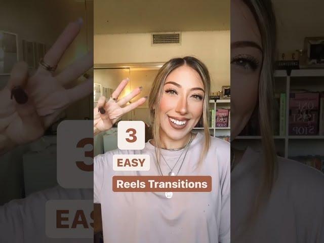  3 EASY REELS TRANSITION IDEAS for you to use on Shorts, Reels or TikTok!