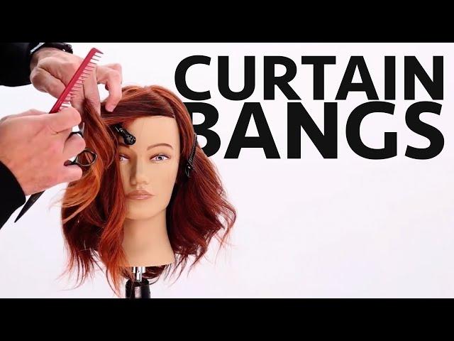 How To Cut Curtain Bangs or "Fringe" | Professional Technique