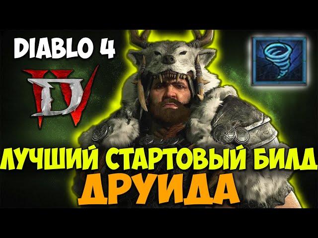 Diablo 4 Лучший Стартовый Билд Друида. Гайд по Прокачке. Топ Билд через СМЕРЧ. Топ Класс.