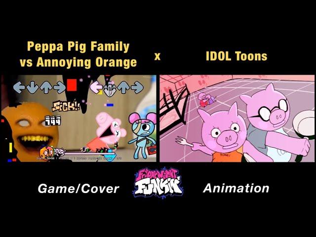 Corrupted Annoying Orange vs Peppa Pig “SLICED BACON” | Come Learn With Pibby x FNF Animation x GAME