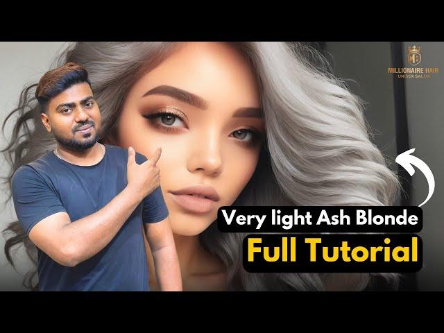 How to Get ASH Hair Colour With Streax 9.1 - FULL TUTORIAL