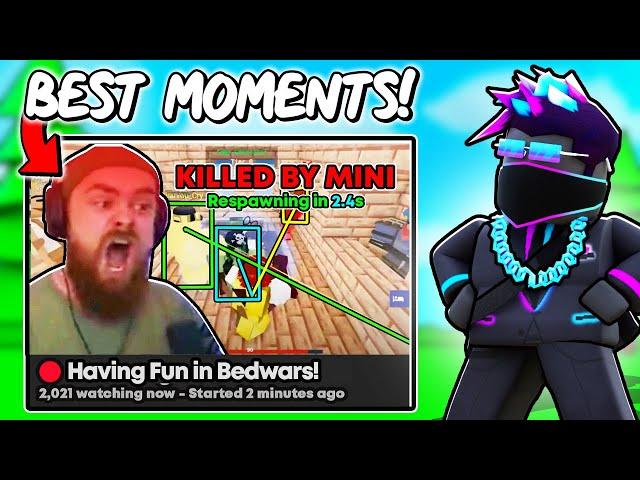 My Best STREAMSNIPING MOMENTS In Roblox BedWars (Marathon)