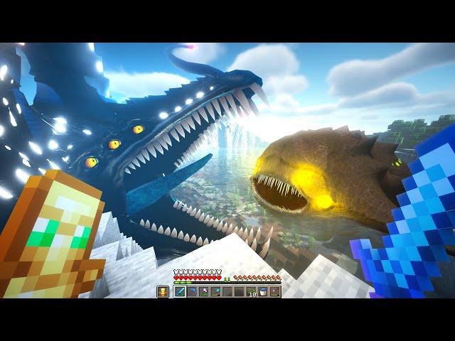 Gargantuan Leviathan VS Bloop in Minecraft