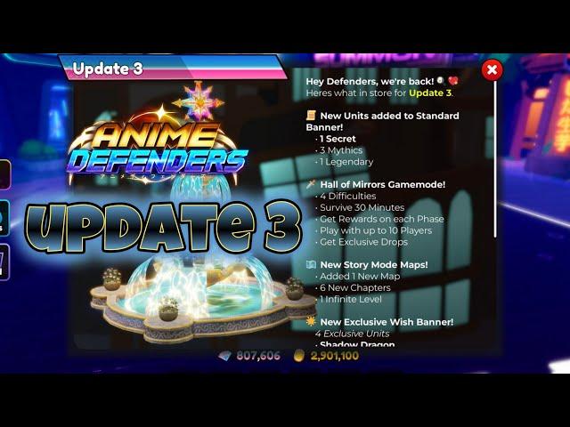 LIVE UPDATE 3! NEW UNITS! HALL OF MIRRORS! ANIME DEFENDERS