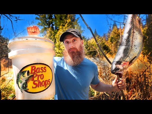 The 5 GALLON Bug-Out Survival Challenge! - QUICKLY GET Food, Water, and Shelter