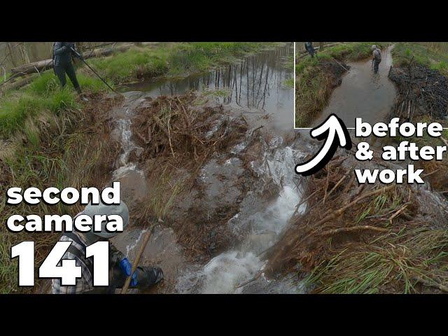 Manual Beaver Dam Removal No.141 - Second Camera