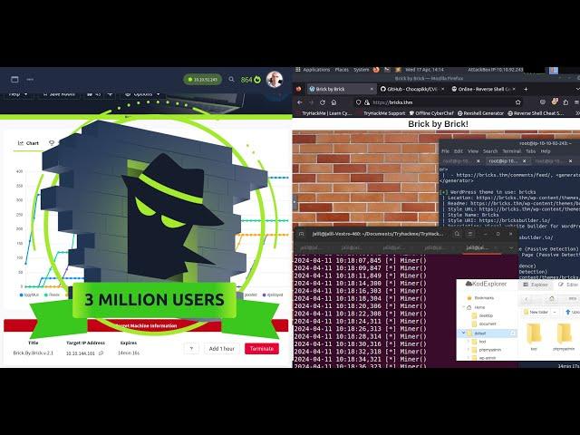  Bricks Heist Uncovered | Exploiting TryHack3M Bricks Heist with CVE-2024-25600 | TryHackMe CTF 