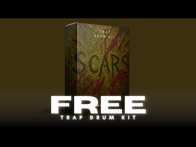 [FREE] TRAP DRUM KIT (200+) "SCARS" - 2025