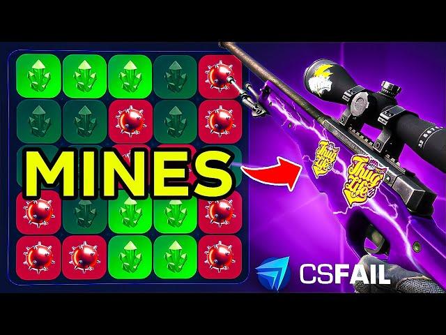 CSFAIL 10 MINES MADE ME CRAZY PROFIT? HUGE COMEBACK! (CSFAIL Promo Code 2025)