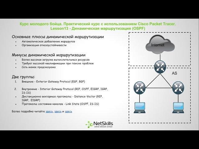 13.Видео уроки Cisco Packet Tracer. Курс молодого бойца. OSPF