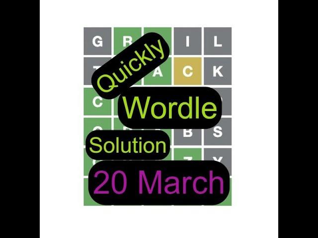 Wordle #274answer | 20 march wordle answer, hints, solution, tips | #wordle trends #shorts #word