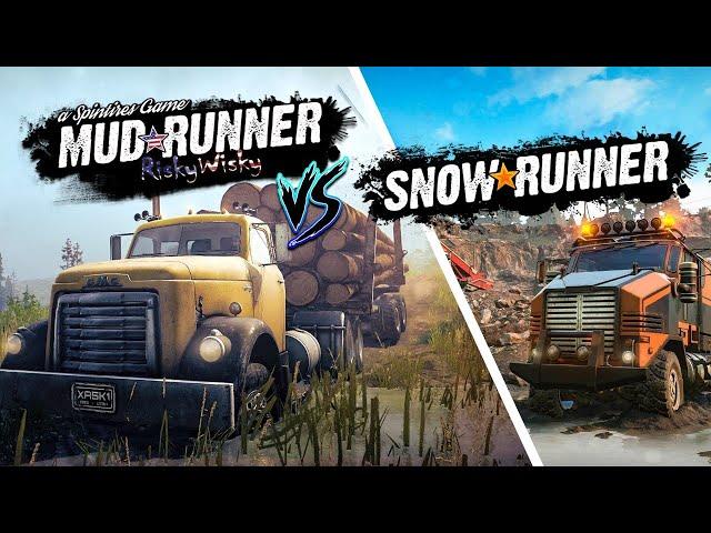 Mudrunner vs Snowrunner