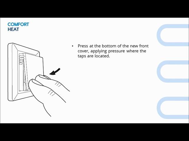 Comfort ECO thermostat troubleshooting and change of thermostat cover