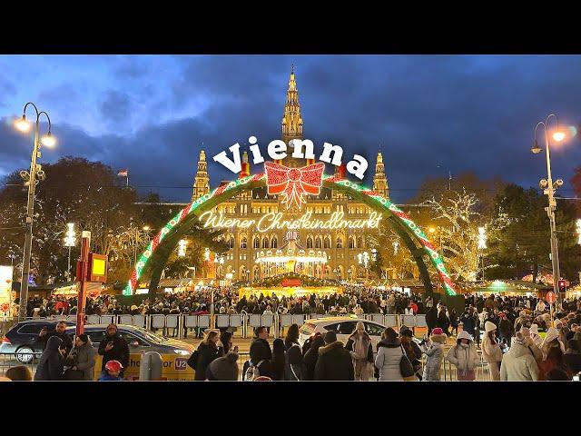 [4K]Christmas walk in Vienna: The most famous Christmas market in the world. Dec. 2024