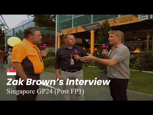 Zak Brown Interview | Breaks Down McLaren's Controversial Rear Wing & Papaya Rules After FP1