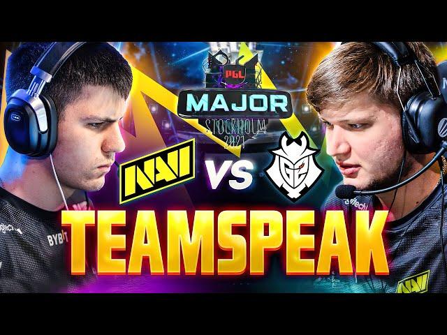 NAVI vs G2 - CSGO Title-Winning Teamspeak at PGL Major Stockholm 2021