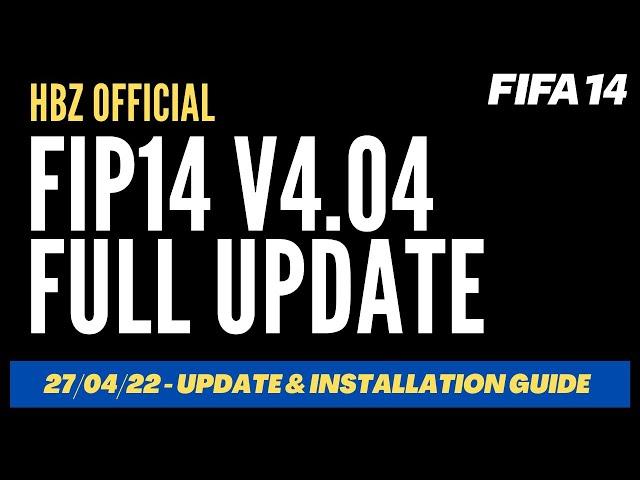 LIVE FIP14 v4.04 RELEASE - INSTALLATION INSTRUCTIONS