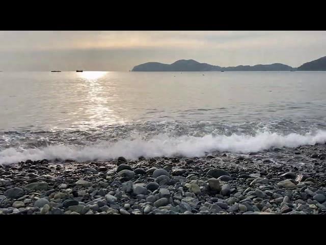 Sound effects of calm waves at Mongdol Beach in Geoje Island | Sound of sleepy | Focus | Meditation