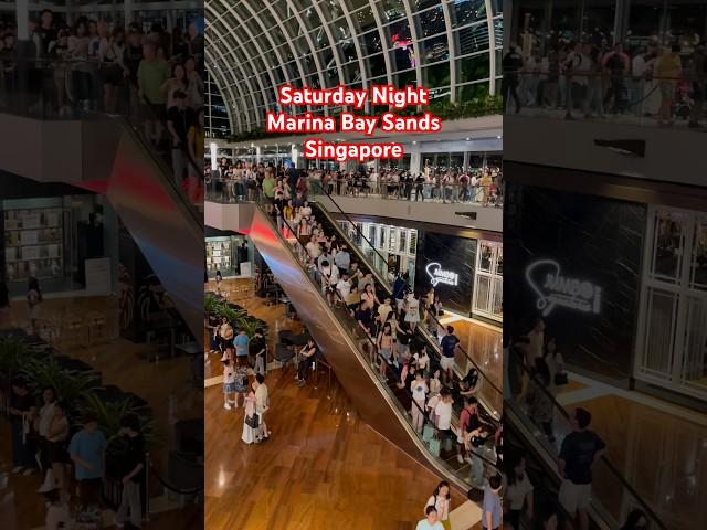 Saturday Night At Marina Bay Sands Singapore #shorts