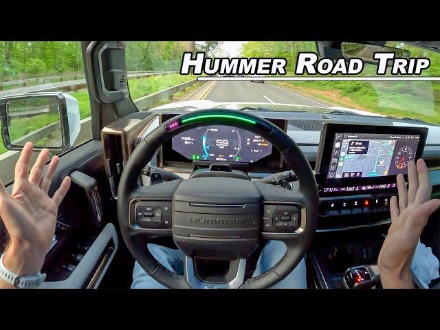 Hummer EV Road Trip! - Actually Living with the 1000hp Edition 1 (POV Binaural Audio)