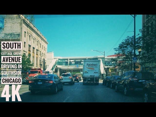 South Cottage Grove Avenue Driving in Southside Chicago 4K  Streets of the Americas