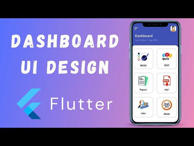 Mobile Dashboard UI Design In Flutter - Flutter UI Design Tutorial