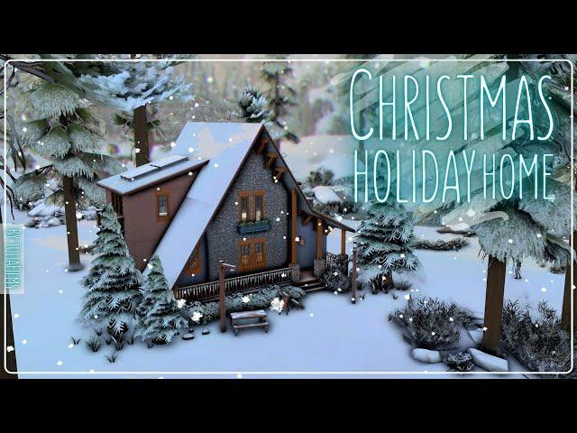 Рождественский домик для отдыха│Строительство│Christmas Holiday Home│SpeedBuild│NO CC [The Sims 4]