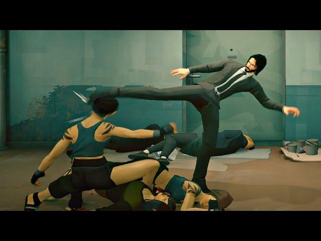 Sifu - John Wick Gameplay In Hallway Fight Scene (4K Ultra HD)