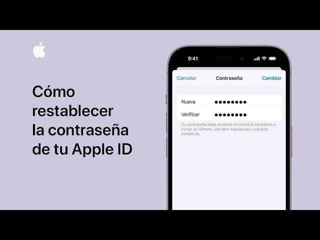 Cómo restablecer la contraseña de tu Apple ID en el iPhone | Soporte técnico de Apple