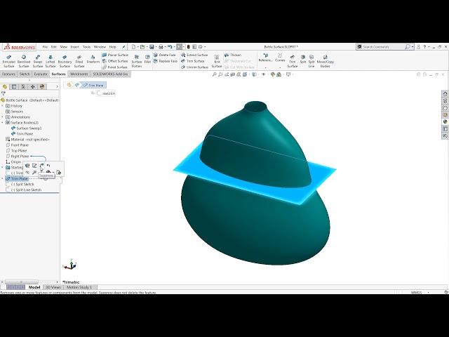 SOLIDWORKS: Trim Surface, Split, & Split Line - What's the Difference?