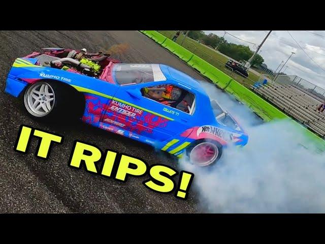 FULL SEND In the WILDEST Car I Own!! - 3 Rotor Rx7 Gets Sideways!