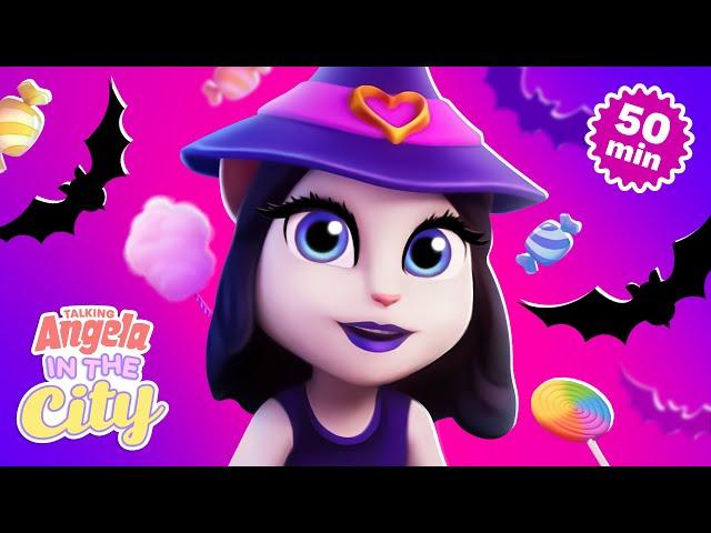 Angela's Halloween Party  Talking Angela: In The City Cartoon Compilation