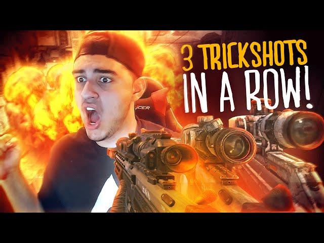 THREE TRICKSHOTS IN A ROW!!