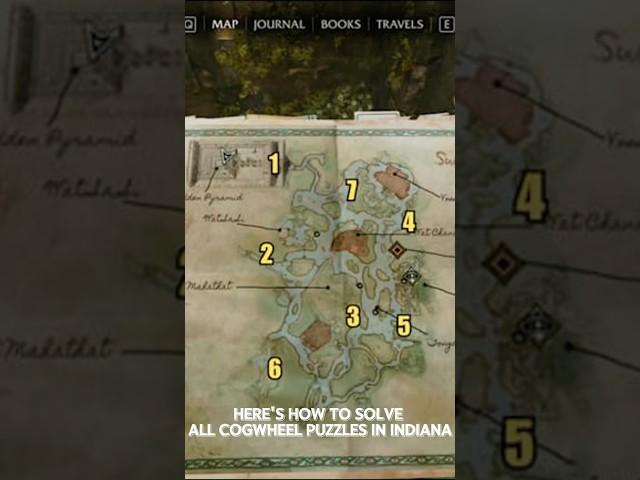 Indiana Jones and The Great Circle ALL 7 Cogwheel Puzzle Solutions #indianajonesandthegreatcircle